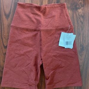 Beyond yoga Spacedye rust bike shorts - S